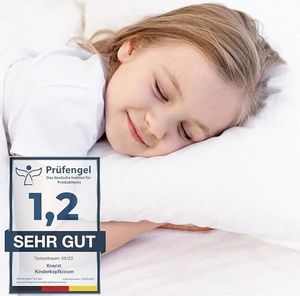 KNERST® Kinderkopfkissen - Kissen für weiche Träume - Komfortkissen Kinder für optimale Stützkraft - Größe: 40x60 cm