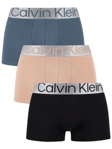 Calvin Klein Herren Überarbeitete Stahlstämme, Mehrfarbig S