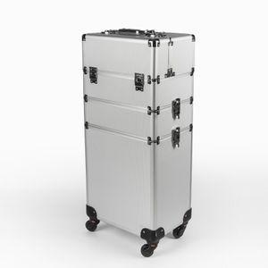 Kosmetik-Koffer Trolley mit 4 Rädern und Make-up-Fächern Sirius