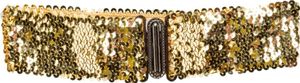 O22588-25 goldfarbend Gürtel Paillettengürtel