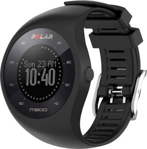 INF Čierny silikónový náramok Polar M200