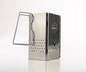 McBrikett, Anzündkamin Edelstahl, klappbar  inkl. Tasche