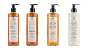 Prija XL Ginseng Set 4x380ml - tělový krém na ruce a tělo; Vitalizující šampon na pleť a vlasy; Stavební šampon Eruca Sativa; Tekuté mýdlo pro vláčnou