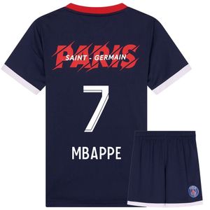 PSG Mbappe Home Kit Set - 2023-2024 - Děti a dospělí - 152