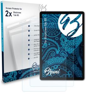 Bruni Basics-Clear 2x Schutzfolie kompatibel mit Blackview Tab 80 Folie