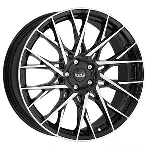 litá kola DOTZ Fuji dark 7.5x19 5x108 ET 48 BLACK/POLISHED