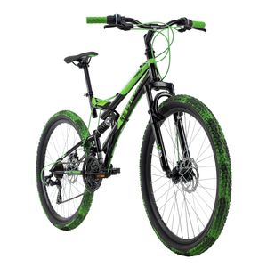 Mountainbike Fully 26'' Crusher schwarz-grün RH 44 cm KS Cycling