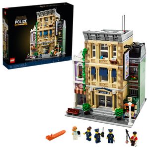 LEGO 10278 Icons Polizeistation, großes Bauset für Erwachsene, Bauen mit Modulen