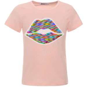BEZLIT Mädchen Wende Pailletten T-Shirt mit einem Kmisso Motiv Rosa 146