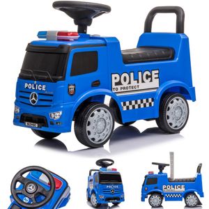 Mercedes-Benz Antos Rutschauto Kinderauto babyauto Pusher - Polizei Blau