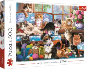 Trefl 37425 Katzenfamilie 500 Teile Puzzle