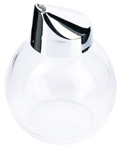Contacto Zuckerstreuer Kugel, 280 ml, Ø 8,5 x 11 cm, verchromte Kunststoffkappe/glattes Pressglas, Glas spülmaschinengeeignet