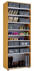 Vandol I Schuhschrank 9 Fächer Buche Nachbildung.