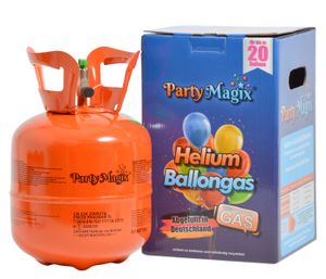 PartyMagix Heliumgasflasche Heliumgas für 20 und 30 Ballons Helium Flasche Gasflasche Balloon Gas Ballongas Einweg, wählen:20 Ballons