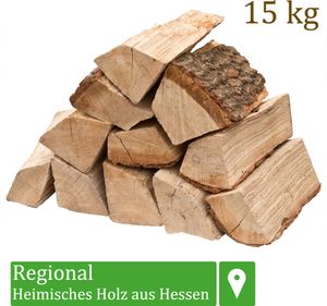 Palivové dřevo Palivové dřevo Dub 15 kg Pro kamna a krb Ohnivá mísa Gril Palivové dřevo Polena Dřevo 25 cm sušené v peci Flameup