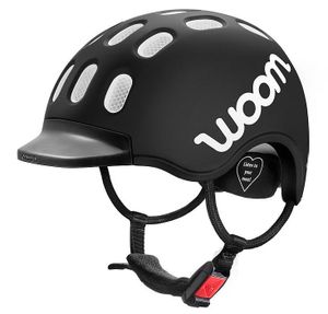 WOOM™ Detská cyklistická prilba veľkosť M (53-56 cm), čierna