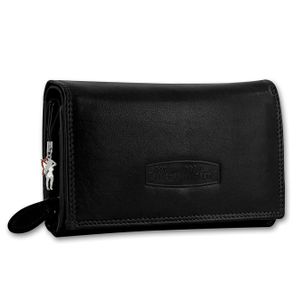 Money Maker Pravá kožená dámská peněženka Waiter Wallet Black RFID Protection OPJ704S
