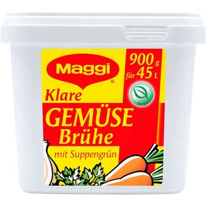 Maggi Klare Gemüsebrühe für Suppen oder Eintöpfe vegan Gastro Box 900g