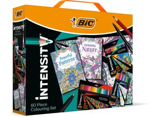 BIC Intensity Set: 24 Buntstifte, 24 Filzstifte, 10 Fineliner und 2 Malbücher