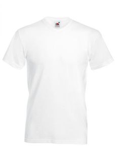Valueweight V-Neck Herren T-Shirt - Farbe: White - Größe: L