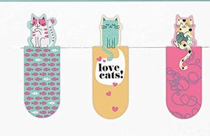 Magnetická záložka sada 3 ks, magnetická záložka, Love Cats