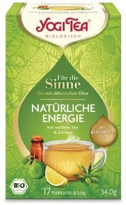 Yogi Tea Für die Sinne Natürliche Energie mit Bergamottöl K 17 Stk