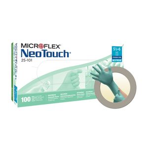 Ansell Einweghandschuh NeoTouch® 25-101, Neopren hellgrün, Box a 100 Stück Größe: 9,5-10