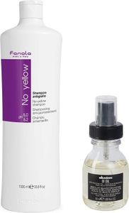 Fanola No Yellow Shampoo 1000ml + Davines OI/OIL 50ml