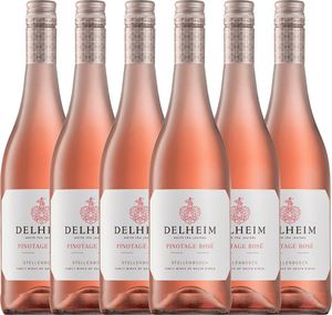 VINELLO 6er Weinpaket -  Delheim Pinotage Rosé 2022 - Delheim
