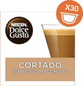 Nescafé Dolce Gusto Cortado Espresso Macchiato Kaffeekapsel Medium geröstet 30 Stück(e)
