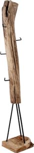 Garderobe Kleiderständer massives Teakholz 35 x 30 x 188 cm Teak ZALACCA