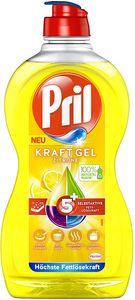 Pril Power Gel Lemon Double Decruster vysoká rozpouštěcí síla tuků 450ml