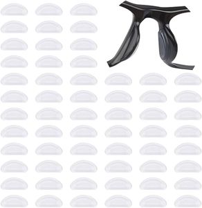 60 Paare Nasenpads für Brille Selbstklebend aus Weich Silikon Rutschfeste Adhesive Nasenpads