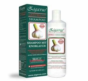 ZIGAVUS Extra Plus Knoblauch Shampoo 450ml gegen intensiven Haarausfall