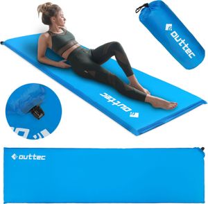Outtec® Samonafukovací matrac, nafukovací matrac, karimatka na spanie - 180x53 cm - ultraľahký, vodotesný nafukovací matrac, nafukovacia posteľ na kempovanie v prírode