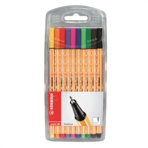 STABILO Fineliner point 88 10er Kunststoff Etui