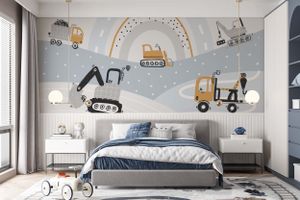 DECO WALLS Pastelové tapety do dětského pokoje - výjimečná odolnost XXL 240x360 cm