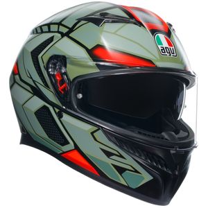 AGV K3 Decept Matt Black/Green/Red S Helm