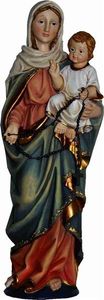 Heiligenfigur Mutter Gottes Madonna mit Rosenkranz Höhe ca.13,9cm