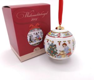Porzellankugel Weihnachtskugel 2014 - Hutschenreuther - in