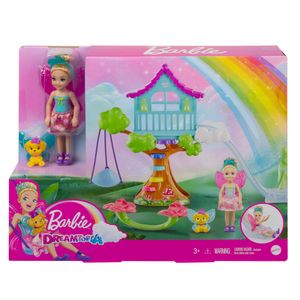 Barbie Chelsea Dreamtopia Regenbogen-Schaukel-Spielset mit Puppe