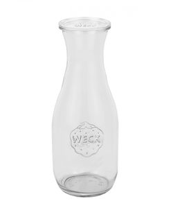 8er Set Weck Gläser 530ml Saftflasche mit 8 Glasdeckeln inkl. Diamant Gelierzauber Rezeptheft