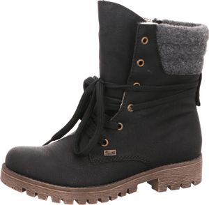 Rieker Damen Winterstiefelette 4191-36, 4191-37, 4191-38, 4191-39, 4191-40, 4191-41, 4191-42, 4191-43 RIE-78531 schwa/anth 37 [Schuhe Frau]