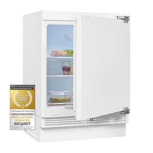 Exquisit Unterbaukühlschrank UKS140-V-FE-010E | 138 l Nutzinhalt | 4 Sterne | Abtau-Automatik | weiß