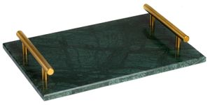 Jay Hill Tablett Marmor Grün mit Griffen 30 x 20 cm
