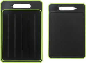 Auftauplatten Schneidebrett mit Auftau-Funktion, 3x Schneller Auftauen Frost Away 4-in-1 Küchen Gadget mit Integriertem Messerschärfer und Gewürzreibe Auftauschale Defrost Tray