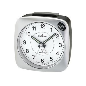 DUGENA 4460607 Wecker Funkwecker Alarm Analog schwarz silber