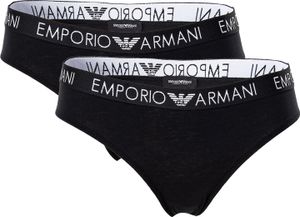 EMPORIO ARMANI Dámske nohavičky Iconic Logo (2-pack) Black/Black M