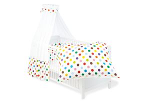 Pinolino Set für Kinderbett; 4-tlg., sieger design for Pinolino - Dessin Dots; 135 cmx60 cmx, 60666-0