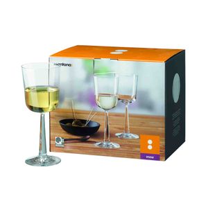 Montana 044464, Weißwein-Glas, Standard-Glas, Transparent, 280 ml
